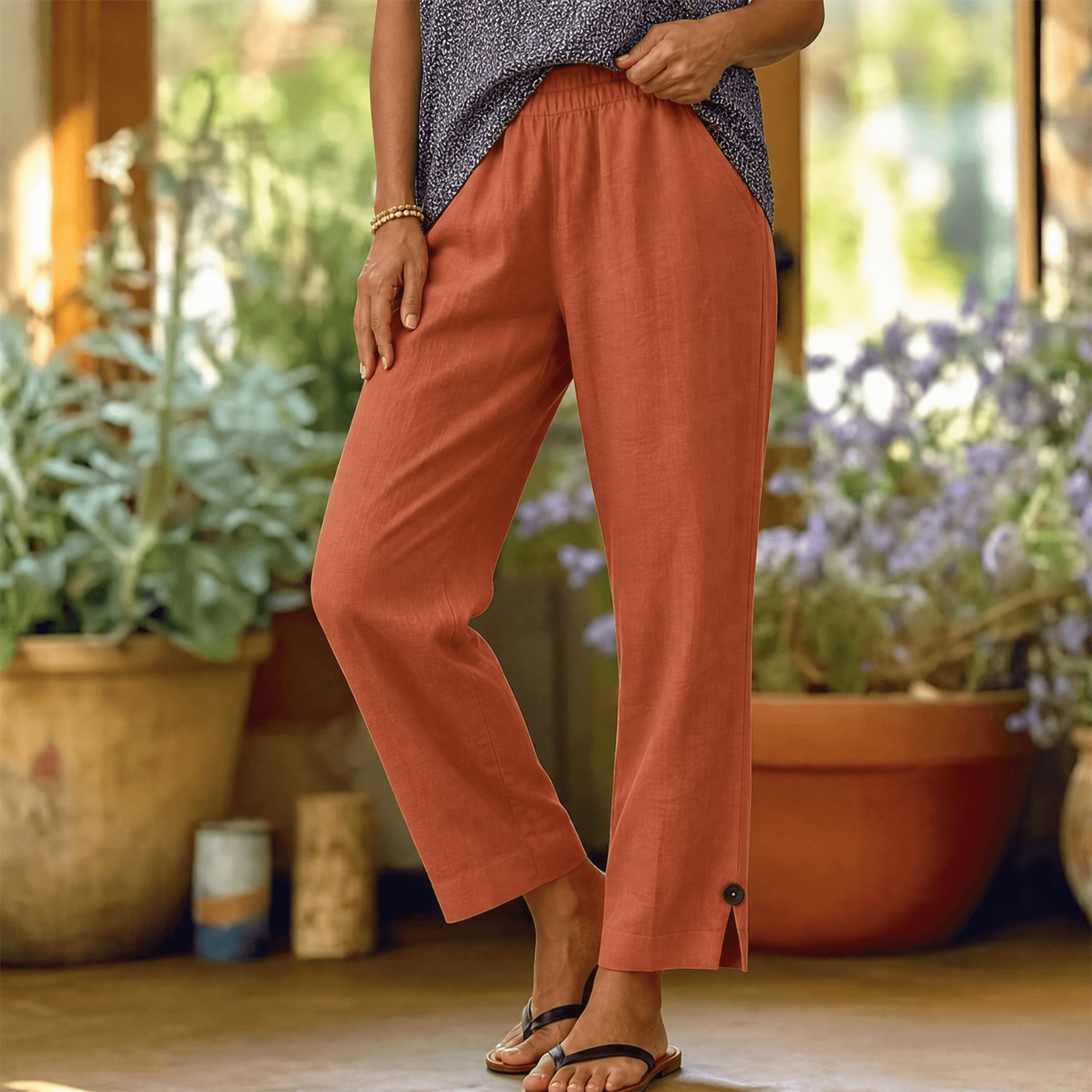 Womee – Women's Soft-Stretch Cropped Pants