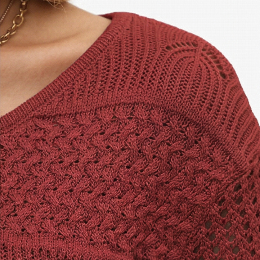 Wovelle – Women's Textured Knit Top for Warm Days