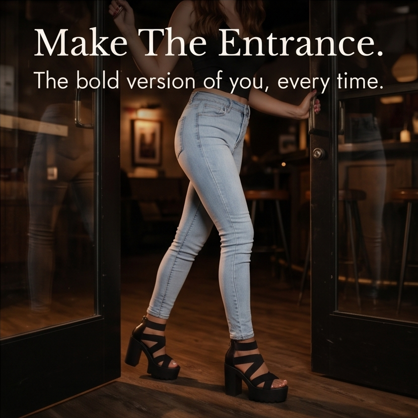 Zarelle – Cross-Strap Platform Heel Sandals
